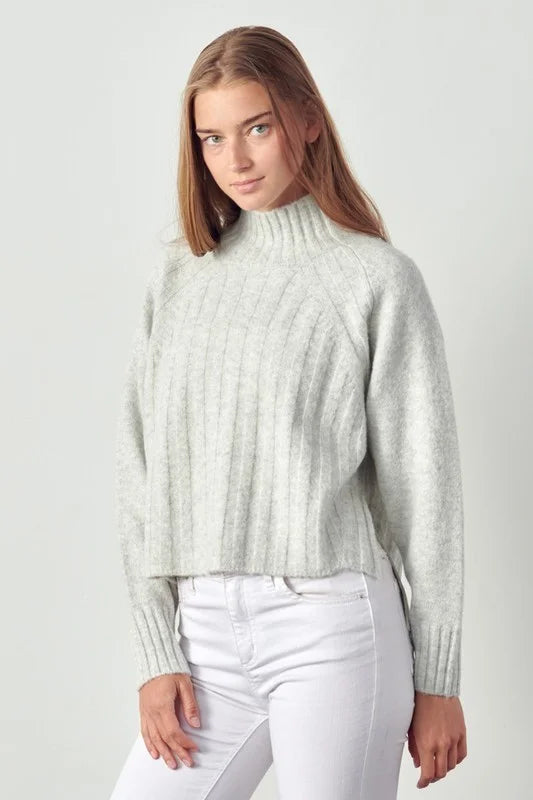 Women’s Molly Mock Neck High Low Sweater *Final Sale*