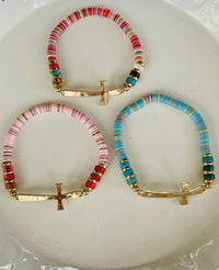 Cross Disc Bracelet