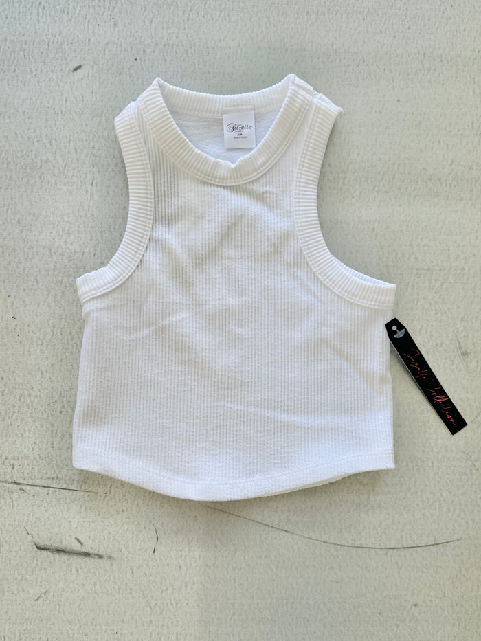 Youth Suzette Tank- White