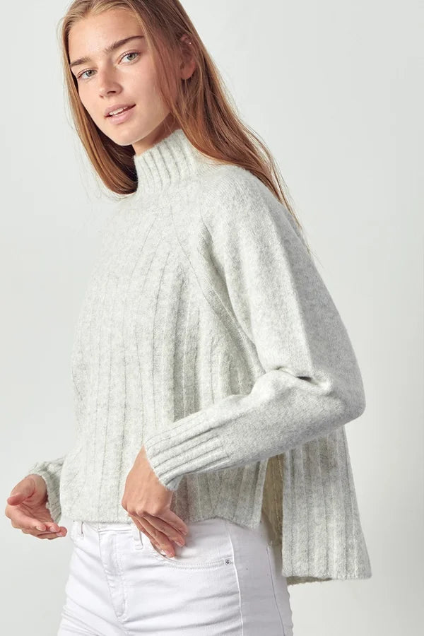 Women’s Molly Mock Neck High Low Sweater *Final Sale*