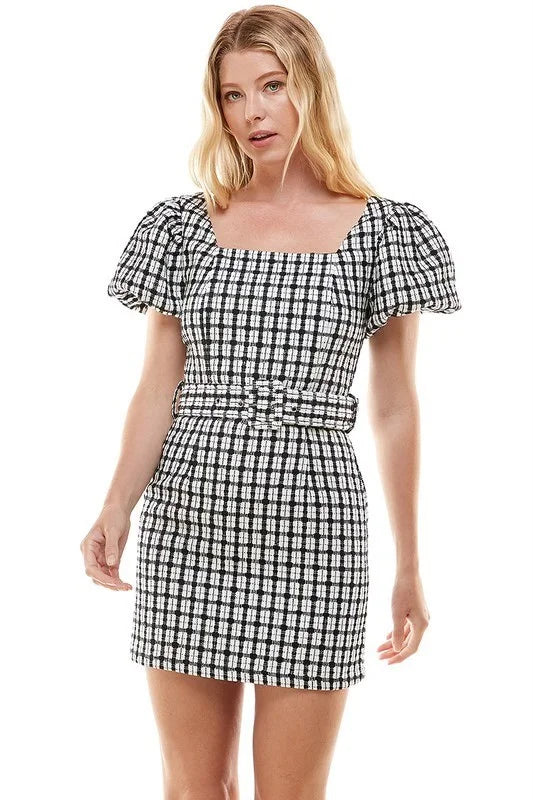 The  Nancy Women’s Belted Mini Dress *Final Sale*