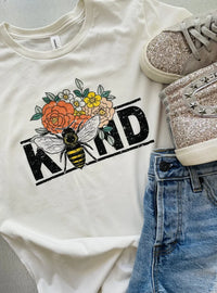 Bee Kind Floral Graphic Tee *Final Sale*