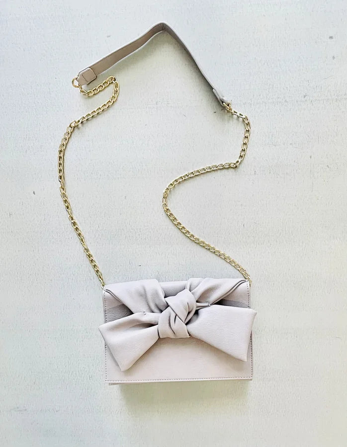 Francesca Knot Vegan Leather Clutch Bag *Final Sale*