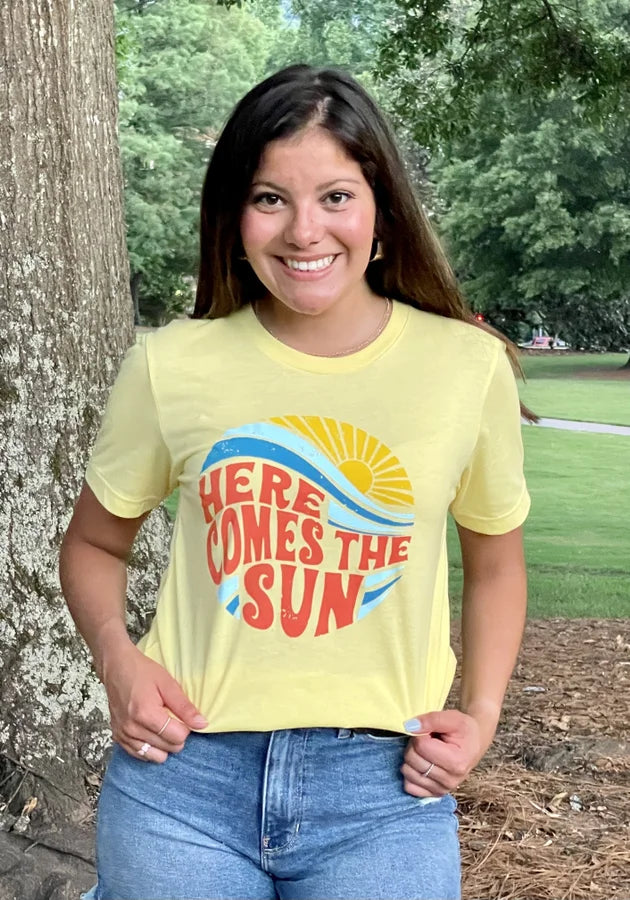 Here Comes the Sun Bella Canvas T-Shirt *Final Sale*