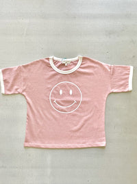 Hayley YOUTH Smiling Face Ringer Tee *Final Sale*